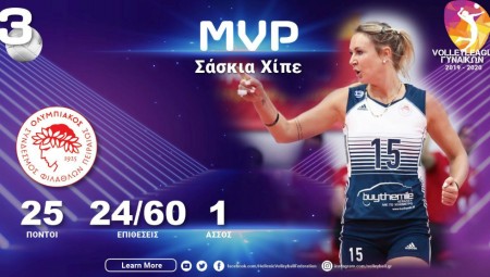 MVP της αγωνιστικής η Χίπε!