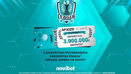 Novileague: 15.000€* μοιράστηκαν οι νικητές του τριημέρου