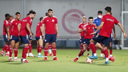 Η τελευταία προπόνηση του Ολυμπιακού (video)