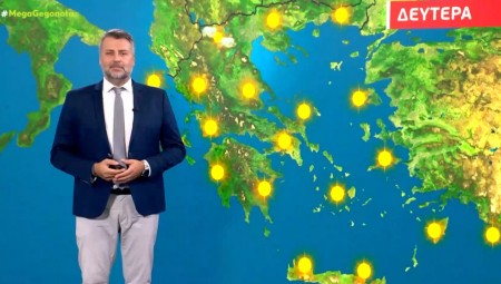 Αίθριος ο καιρός τη Δευτέρα (video)