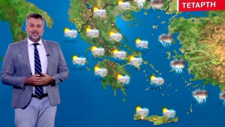 Μπόρες & βροχές την Τετάρτη (video)