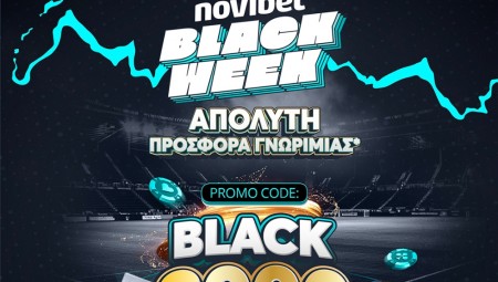 Novibet Black Week με Απόλυτη Προσφορά* Γνωριμίας!